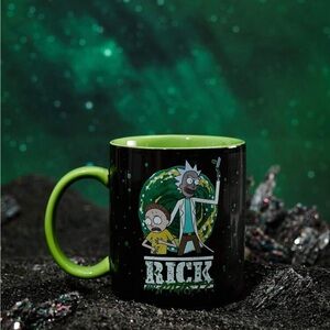 Rick and Morty X Rebellious Rose 400ml Cartoon And Letter Print Ceramic Mug